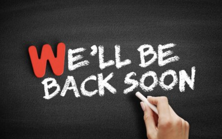 We'll be back soon
